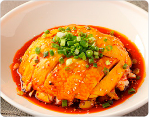 Цыпленок на пару под соусом